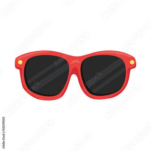 red summer sunglasses accessory