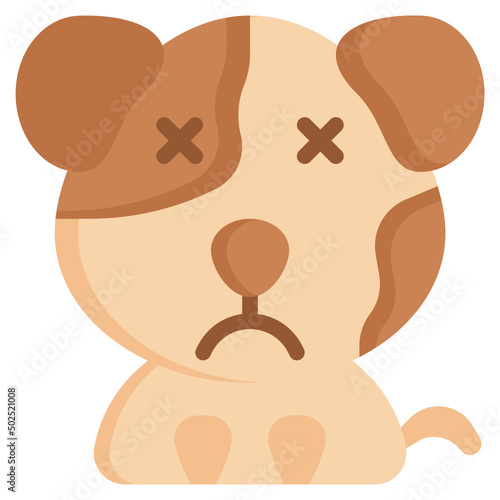 ASTONISHED flat icon,linear,outline,graphic,illustration