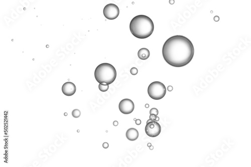 Liquid bubbles.