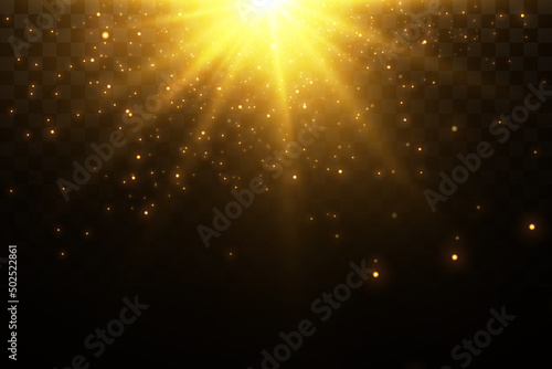 Bright light effects. Shiny stars.glare, explosion, sparkle, line, sun flare, spark and stars.