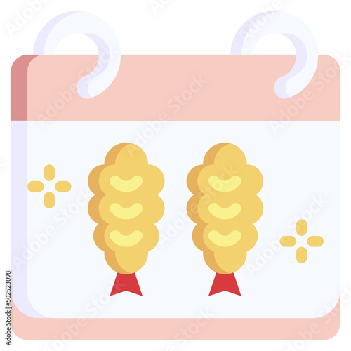 TEMPURA flat icon,linear,outline,graphic,illustration