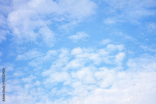 blue sky with white clouds