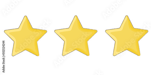 set of  yellow stars