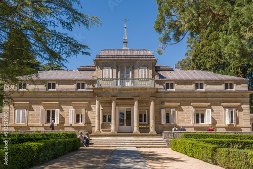 Casita del Príncipe. Building of the eighteenth century, located in the municipality of El Escorial, in the Community of Madrid (Spain). Main façade.