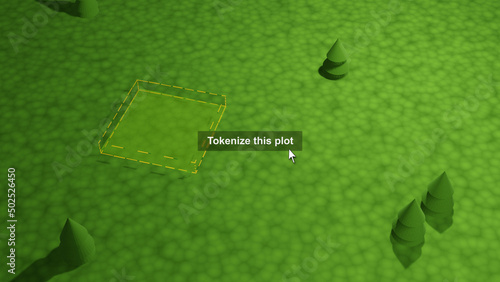 Invest in WEB3, tokenize a plot land in metaverse. Virtual real estate in digital decentralized world. Plot nft, land parcel, real estate tokenized. Invest in Meta verse NFT web 3.0. P2E