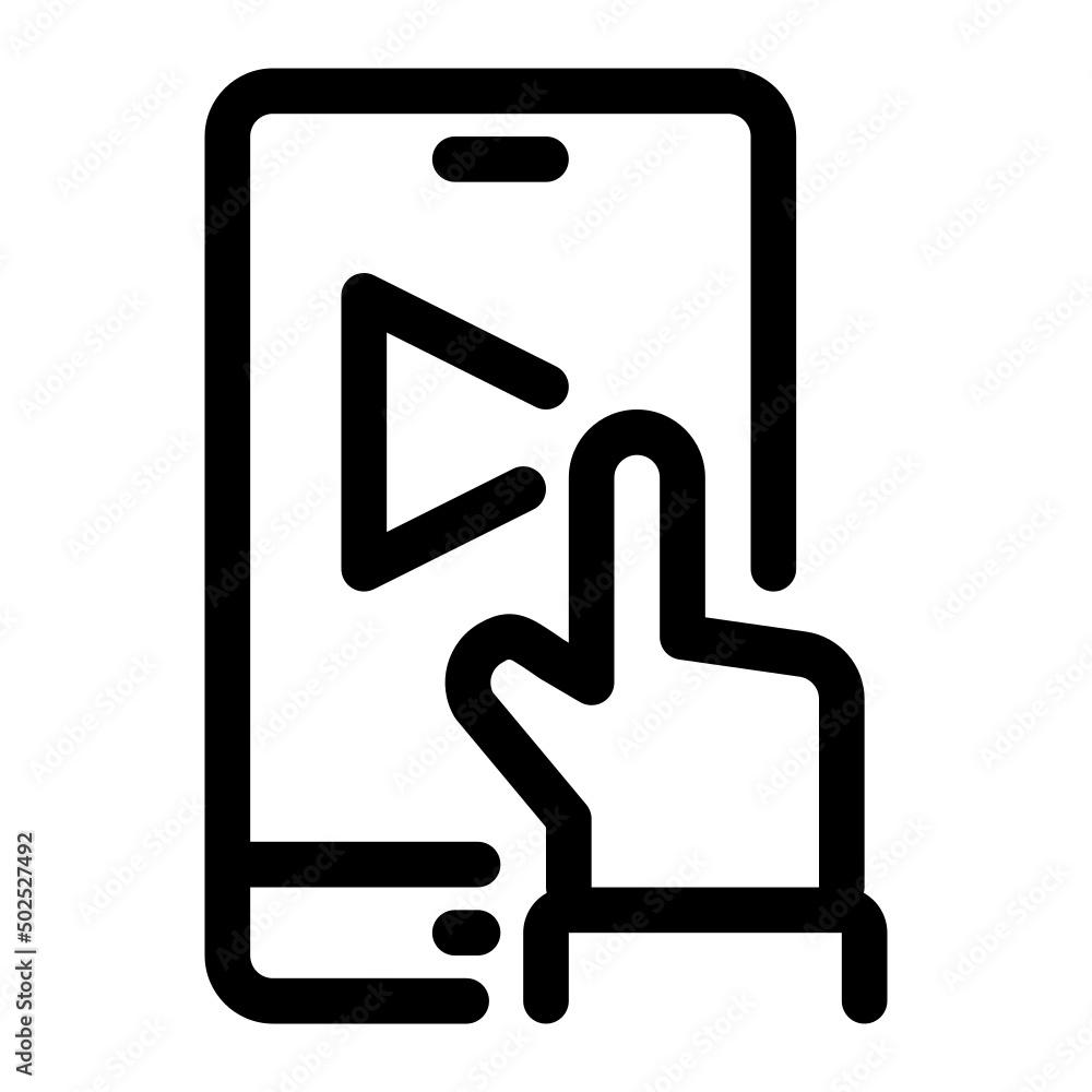 video lesson line icon video lesson line icon