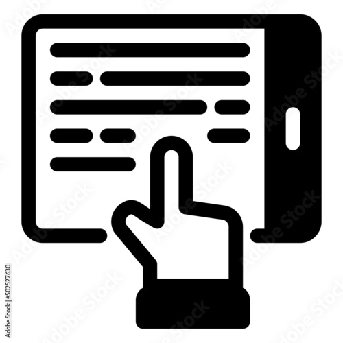 ebook glyph icon