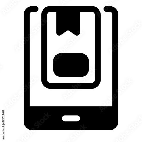 ebook glyph icon