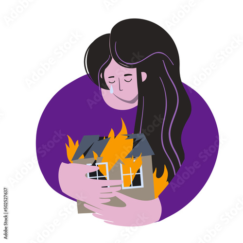 woman without a home