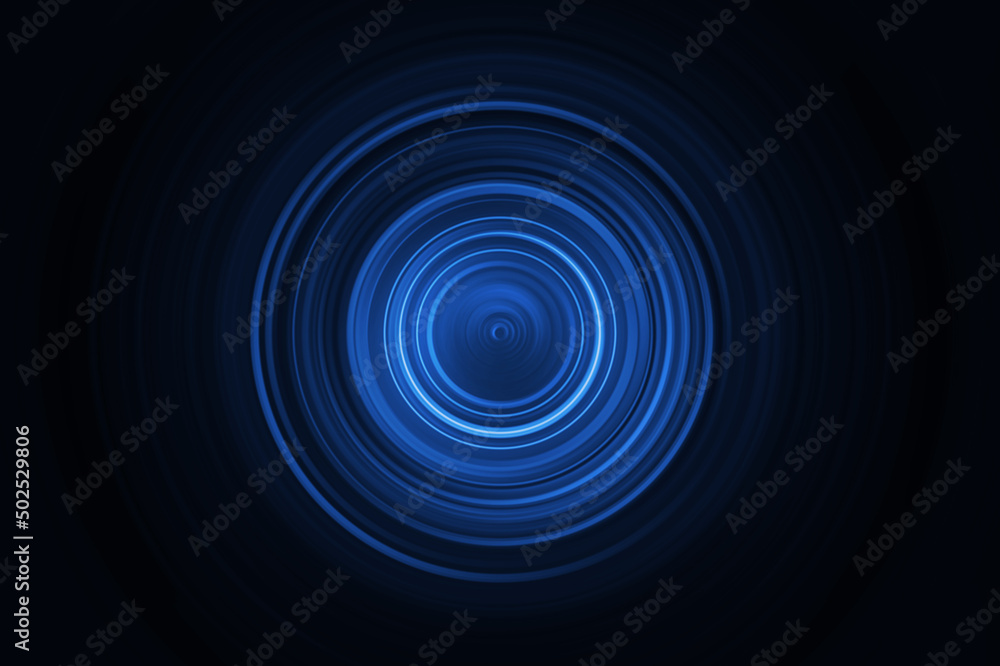 blue radial motion abstract background