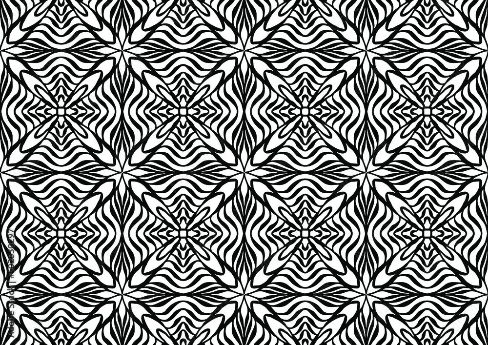 seamless geometric mosaic in folk style drawn on a white background for coloring, vector, mosaic, coloring, book seamless geometric mosaic in folk style drawn on a white background for coloring, vector, mosaic, coloring, book