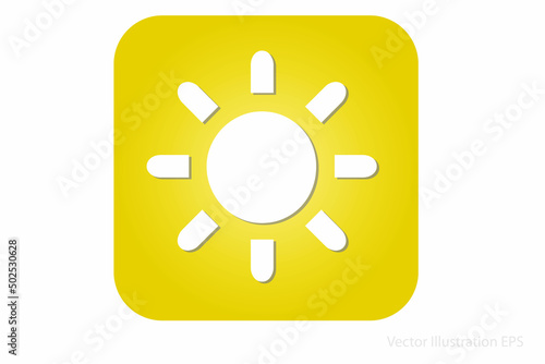 icon of the sun as examples of renewable energies to stop climate change. vector illustration