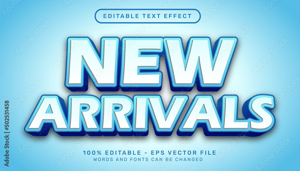new arrival 3d text effect and editable text effect