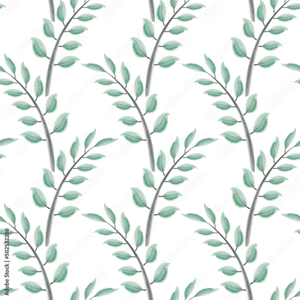 cute pattern with leaves