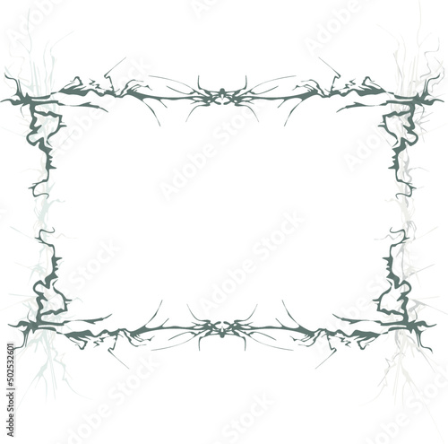 Abstract royal pattern. Ornamental frame. Decorative vintage borders. Vector illustration. 