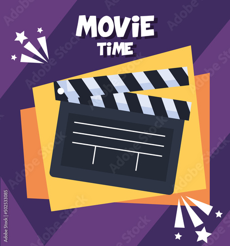 movie time lettering