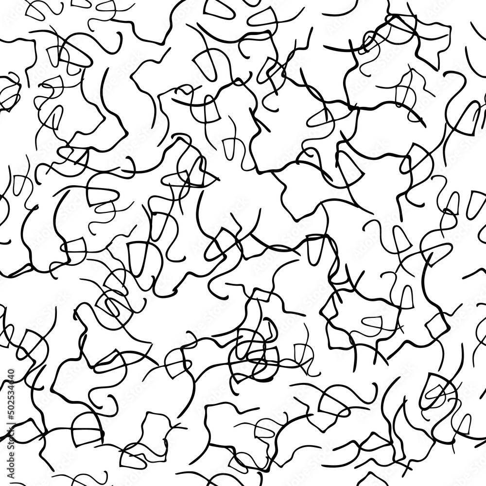Seamless pattern with sketch squiggle Seamless pattern with sketch squiggle