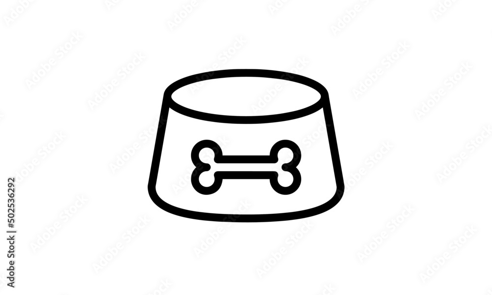 Pet icon outline style with white background eps 8 perfect pixel Pet icon outline style with white background eps 8 perfect pixel