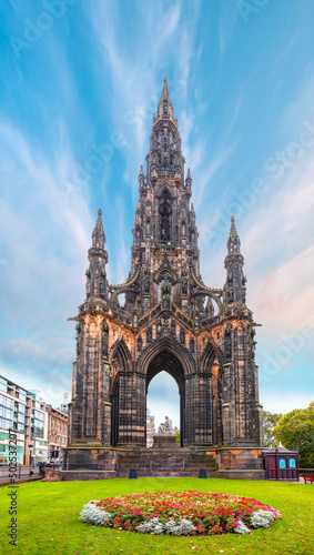 View of Scott Monument - Edinburgh, Scotland