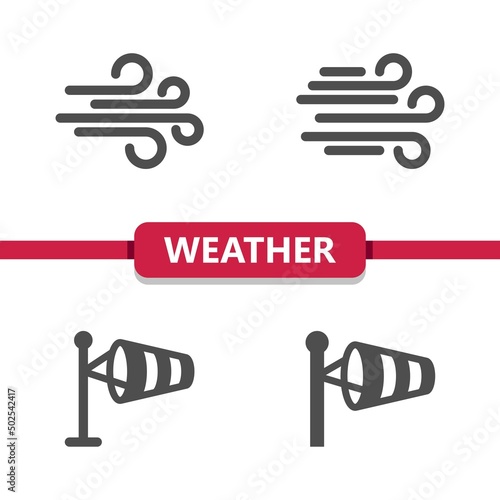 Weather Icons - Wind, Windy, Windsock