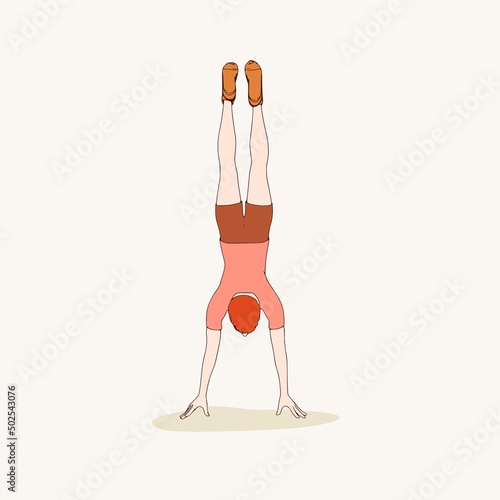 Young male workout. Sport man doing fitness exercise. Casual sportwear - t-shirt, breeches and sneakers. Young man wearing workout clothes. Sport fashion boy outline in urban casual style.