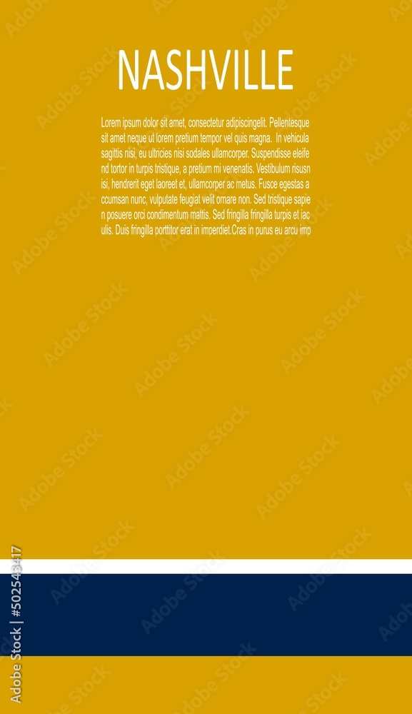 Nashville Predators ice hockey team uniform colors. Template for