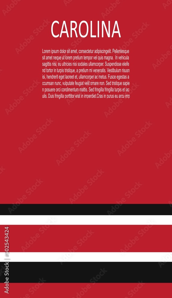 Carolina Hurricanes ice hockey team uniform colors. Template for