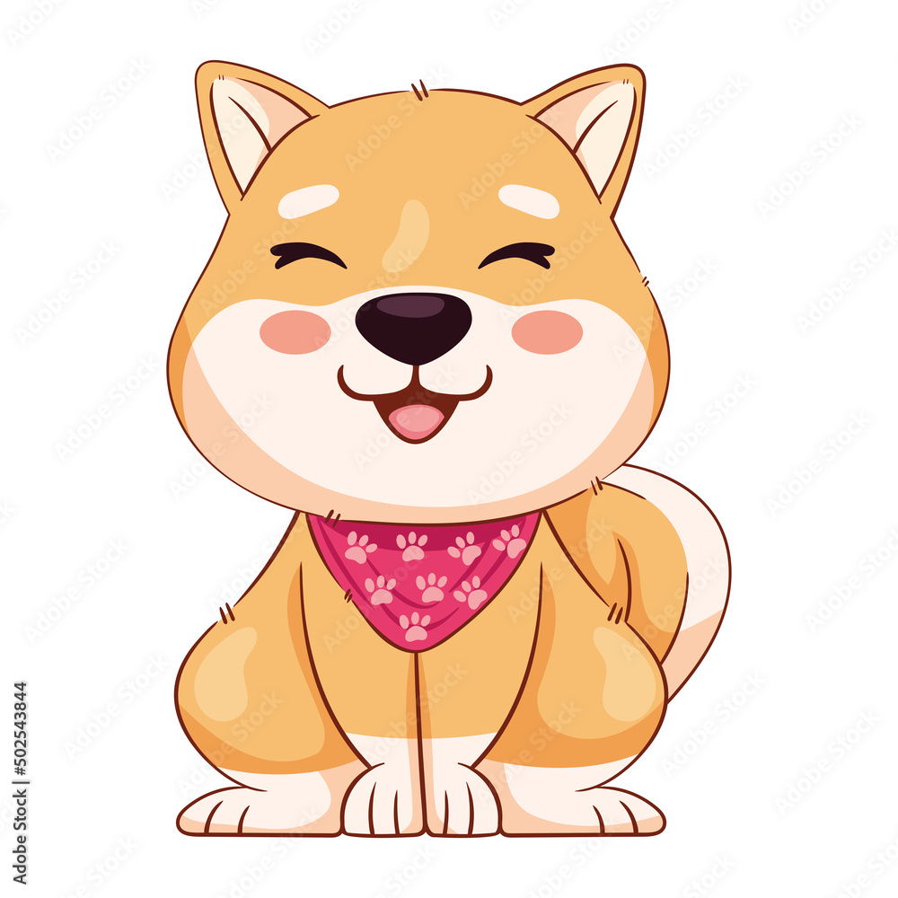 shiba inu smiling