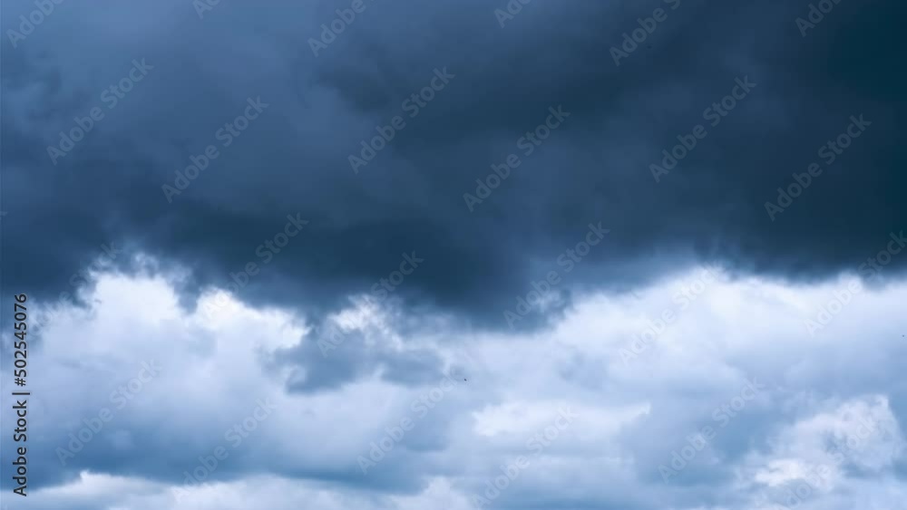 Dark cloudy sky in rainy season time lapse 4k Dark cloudy sky in rainy season time lapse 4k