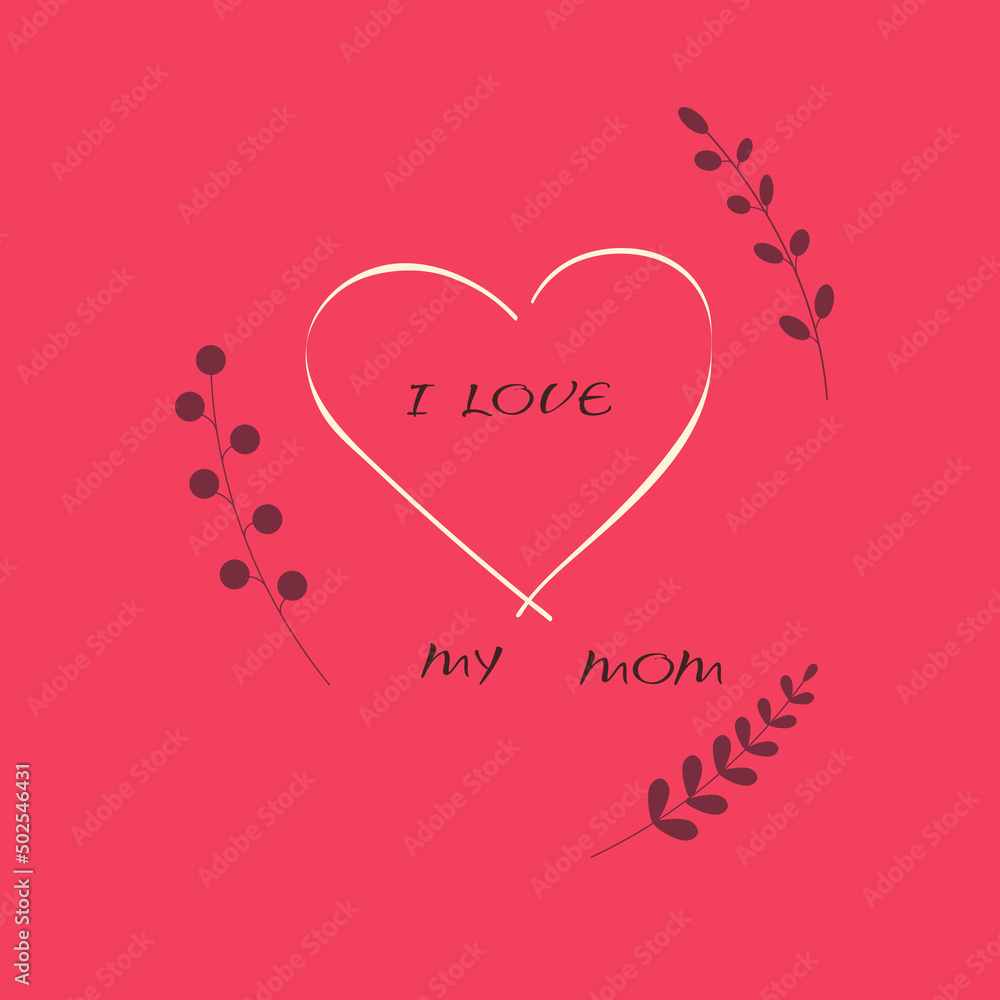 Happy Mother's Day.Template with happy mother's day for paper design. Spring celebration vector design. Mother day concept.