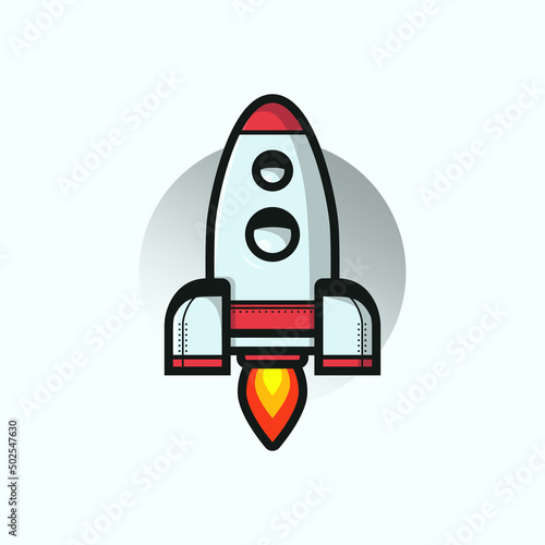 Cartoon rocket design rocket logo design logo design template
