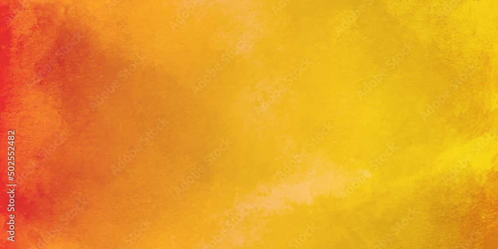 abstract watercolor red and yellow paper texture background