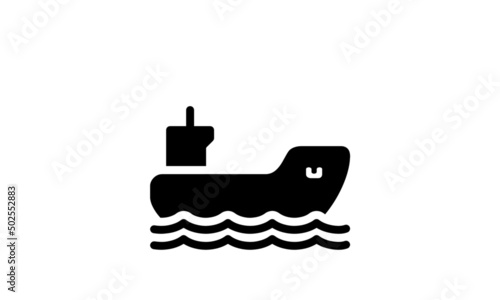 water transportation icon with white background
