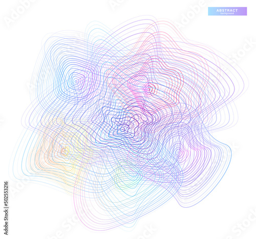 Abstract tech digital future shapes vector background isolated on
