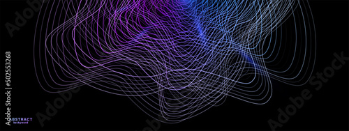 Abstract tech digital future shapes vector background. Technology 3d
