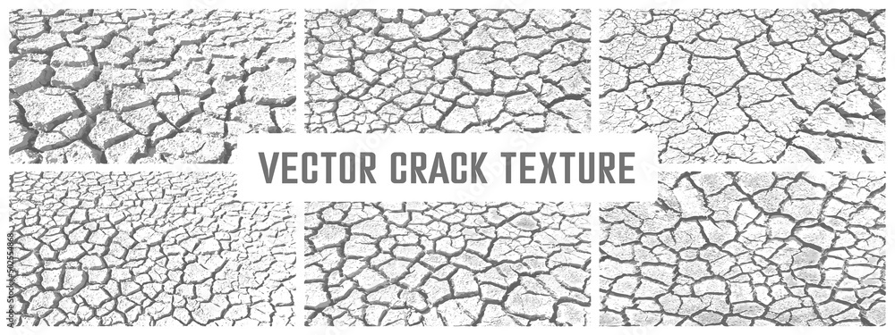 Grunge cement textures vector colection. Concrete wall background vector illustration