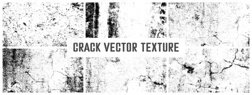 Grunge cement textures vector colection. Concrete wall background vector illustration photo