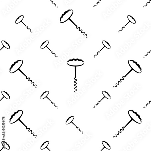 Corkscrew Icon Seamless Pattern M_2204004