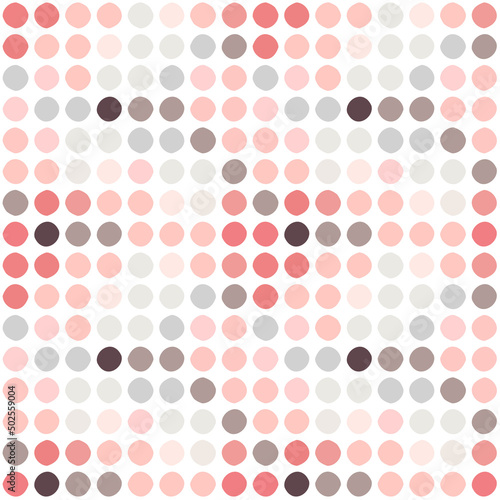 seamless polka dots in pastel colour with gradation