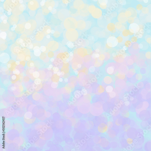 Background with very light faint colorful pastel party bubbles with subtle whites, purples, blues, yellows and pinks © Christine