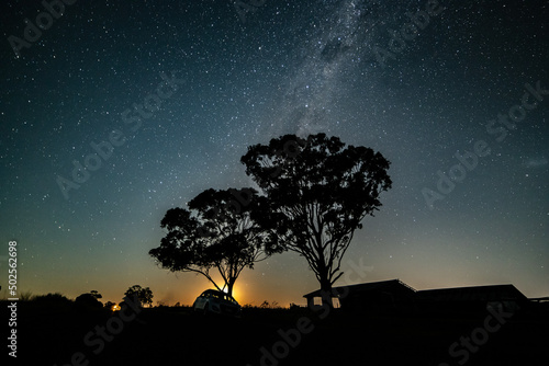 Australian night sky with milky way