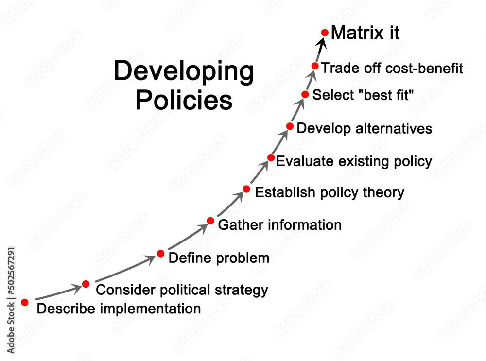 Process of developing policies