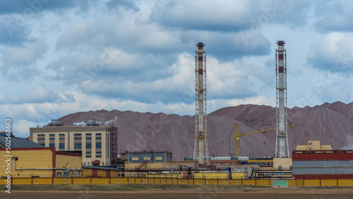 Koper for raising ore. Mine buildings. Technology to extract the mineral from underground. Mining. Potassium salt.