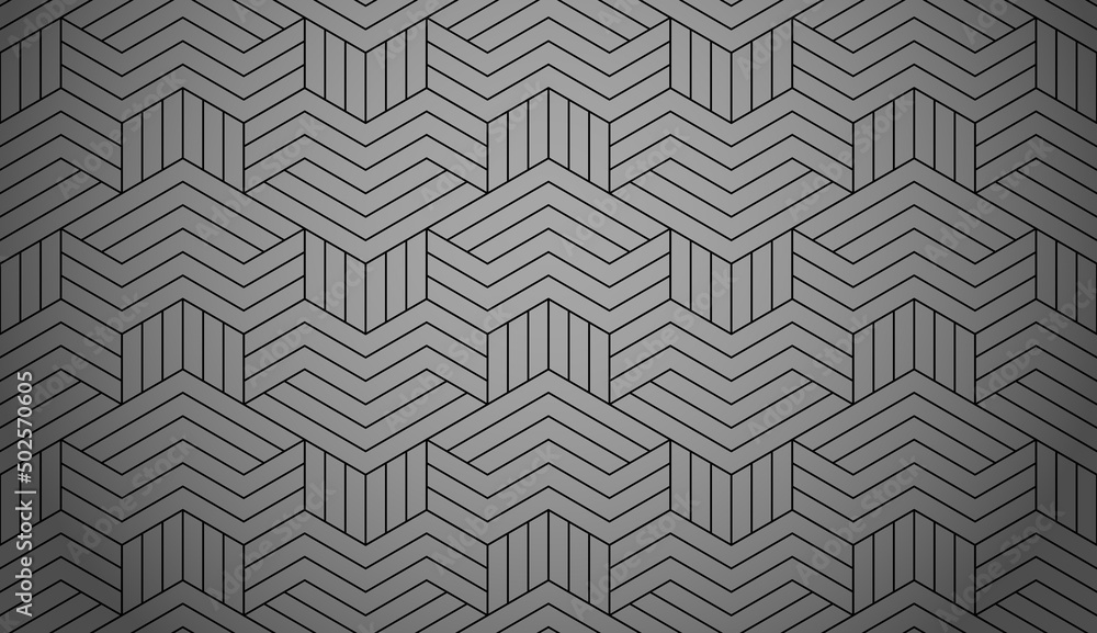 Abstract geometric pattern with stripes, lines. Seamless vector background. Gray and black ornament. Simple lattice graphic design Abstract geometric pattern with stripes, lines. Seamless vector background. Gray and black ornament. Simple lattice graphic design