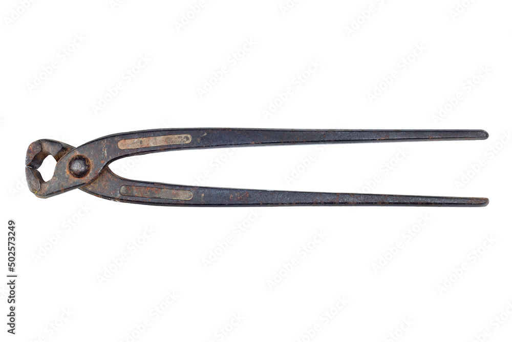 nipper pincer used hardware tools isolated background nipper pincer used hardware tools isolated background