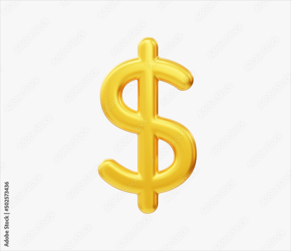 3d Realistic Dollar Sign vector illustration. 3d Realistic Dollar Sign vector illustration.
