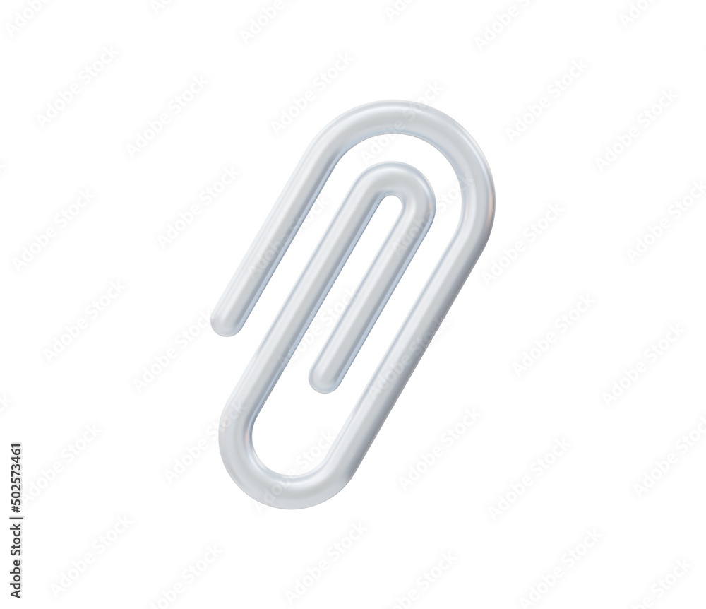 3d Realistic Paperclip Attachment Icon vector illustration. 3d Realistic Paperclip Attachment Icon vector illustration.