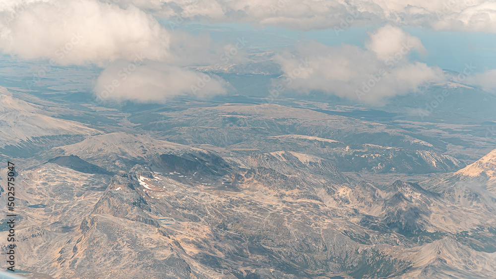 Fototapeta premium landscape mountain view plane