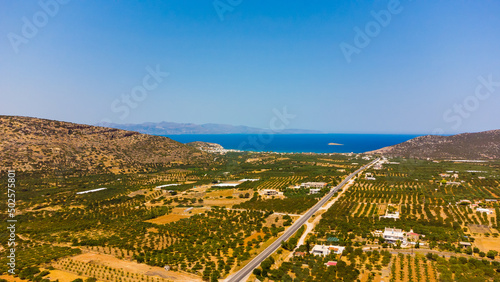 Crete mountain landscape, top view. © Angelov