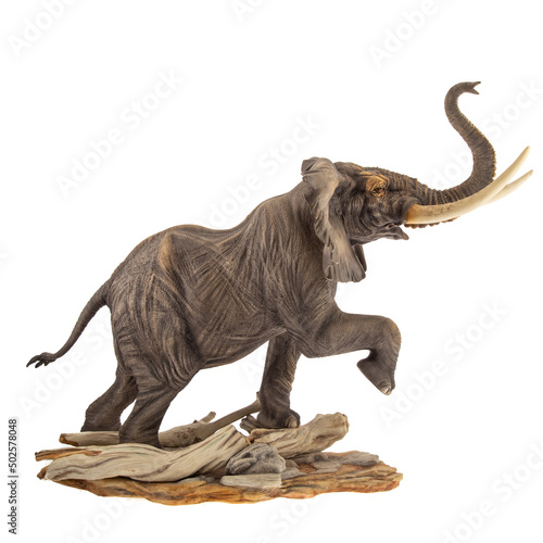 Porcelain Elephant Sculpture